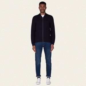 Ben Sherman Knitted Bomber Jacket